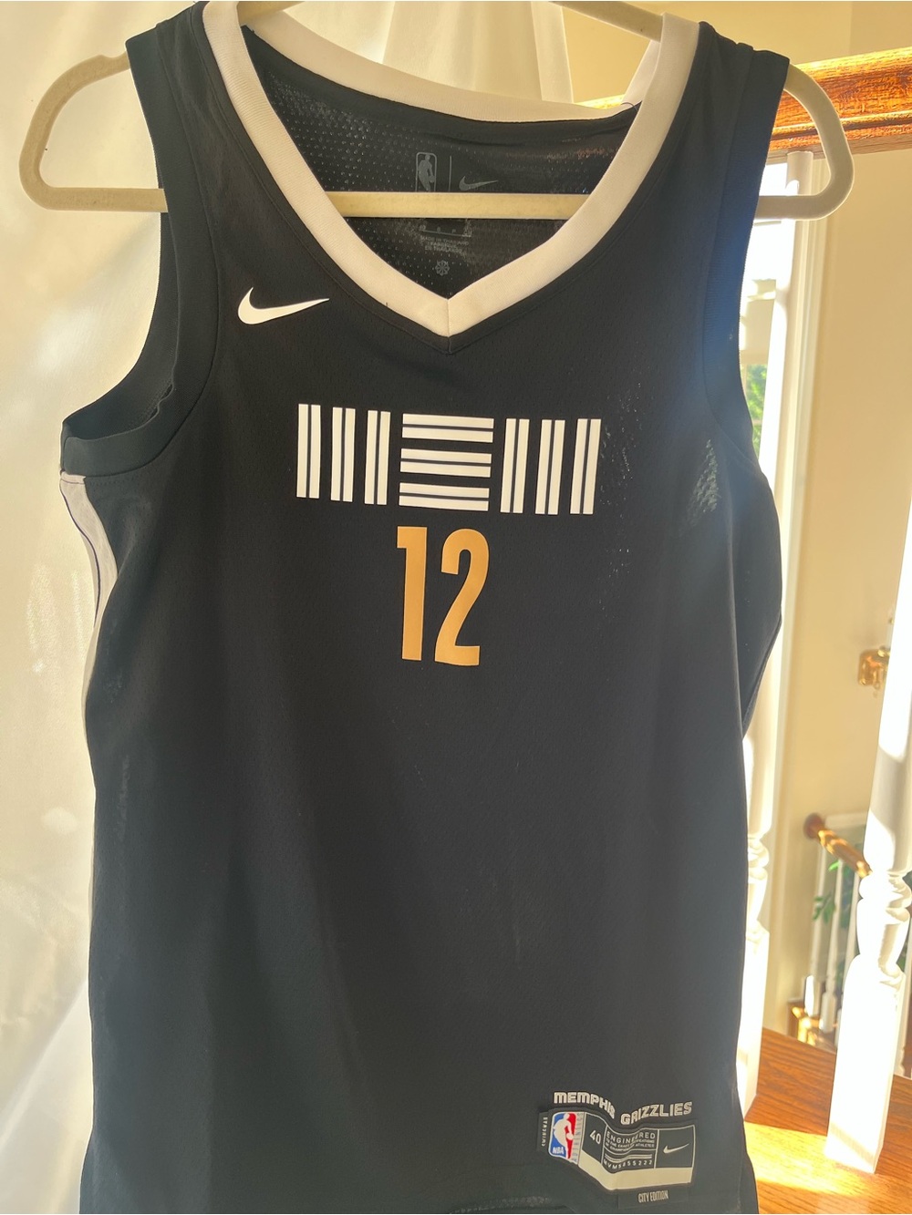 Nike Memphis Grizzlies #12 Black Basketball Jersey BNWT